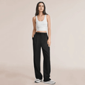 Pleated Trousers for Women, High-Quality Relaxed Fit Trousers with Sophisticated Design, Versatile for Casual and Formal Wear