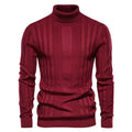 Fitted Men’s Turtleneck Jumper - Slim Knit For Winter