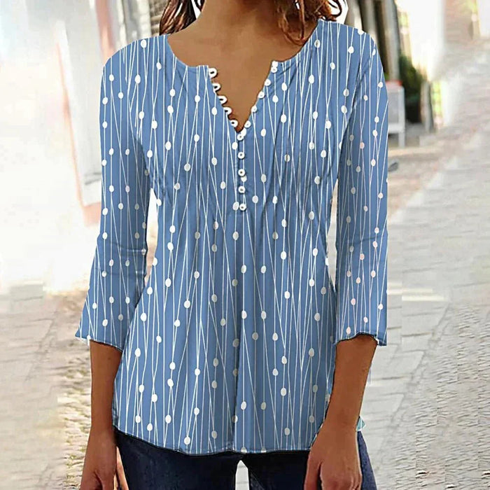 Elegant Women's V-Neck White Blouse, Lightweight and Comfortable Spring Top for Casual or Formal Occasions