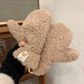 Warm Women’s Teddy Mittens - Chunky Sherpa Plush, Winter